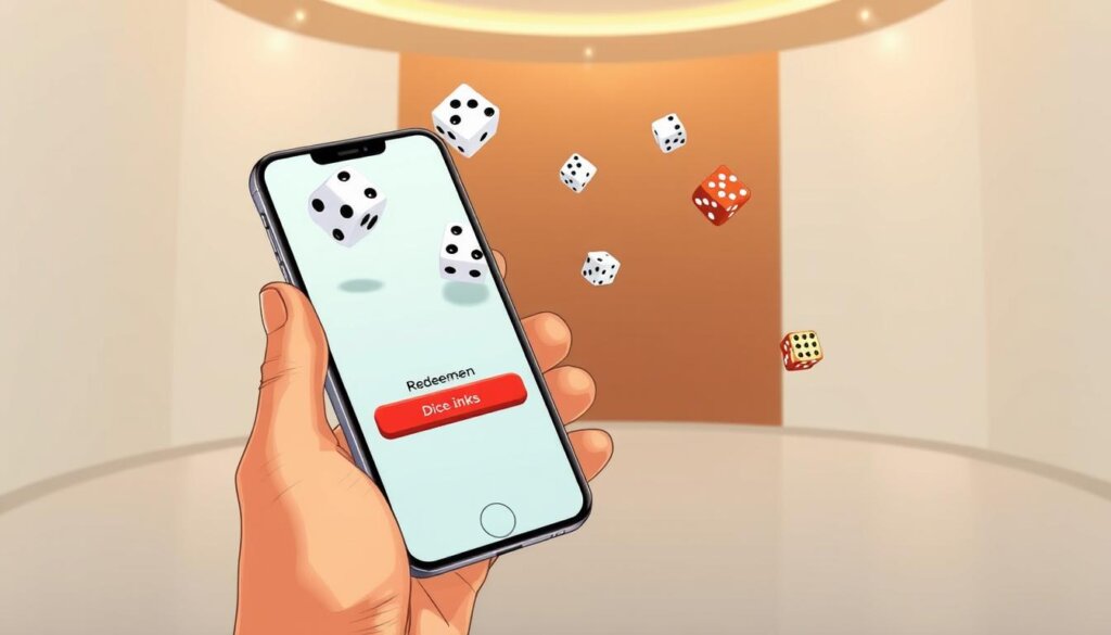 redeem dice links process